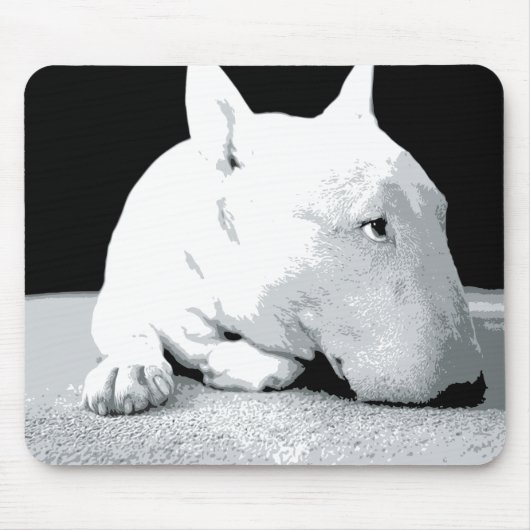 Tapis De Souris English Bull Terrier, Pop Art Print (Devant)