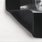 Tapis De Souris English Bulldog Puppy Social Distancing Go Away (Coin)