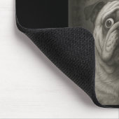 Tapis De Souris English Bulldog Selfie With Werewolf Funny (Coin)