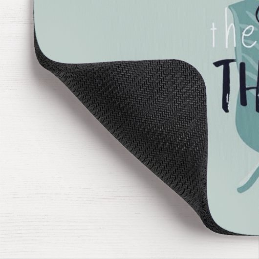 Tapis De Souris “Enjoy the Little Things” Minimal Feather Mouse Pa (Coin)