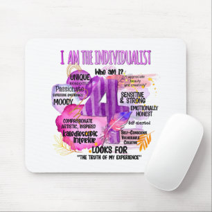 Tapis De Souris Enneagram Type 4 - Je Suis Individualiste