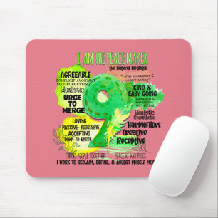 Tapis De Souris Enneagram Type 9 - Je Suis Le Maître De La Paix