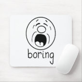 Tapis De Souris Ennuyeux blanc (Avec souris)