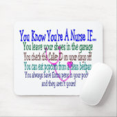 Tapis De Souris Énonciations drôles d'infirmière (Avec souris)