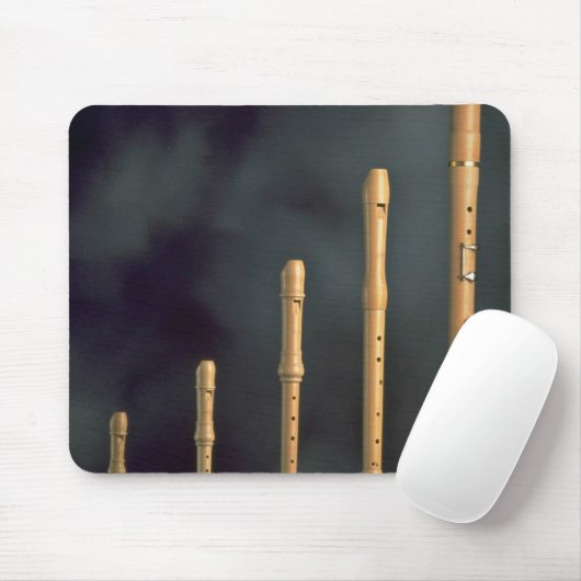 Tapis De Souris Enregistreurs en bois d'érable, instruments de (Avec souris)
