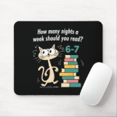 Tapis De Souris Enseignant 6-7 Combien de nuits par semaine devrie (Avec souris)