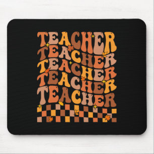 Tapis De Souris Enseignant Automne Vibes Retour À L'École Maple Le