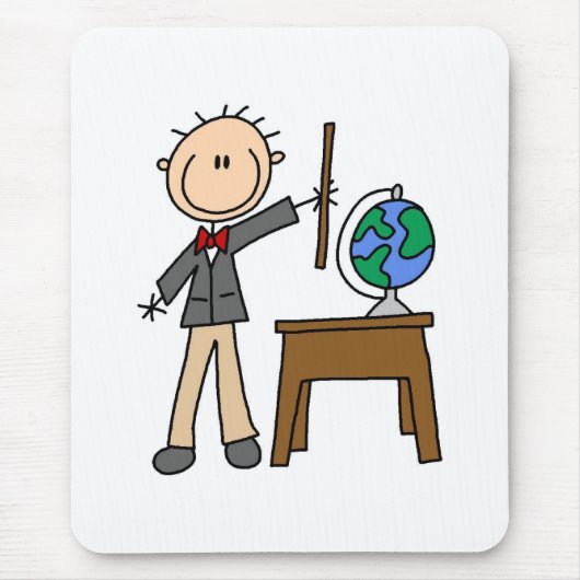 Tapis De Souris Enseignant avec Globe (Devant)