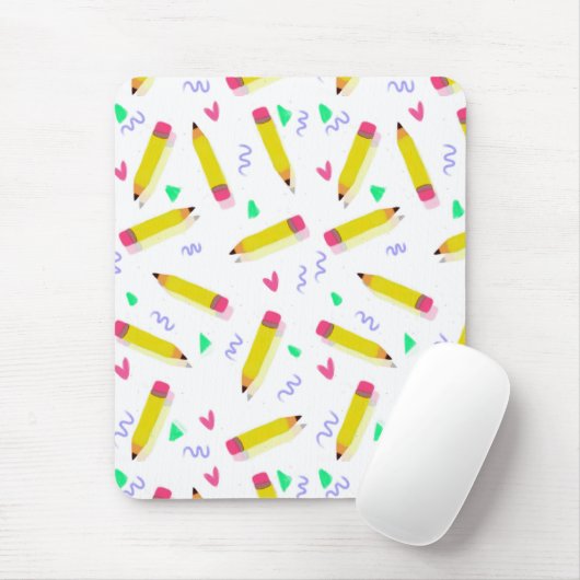 Tapis De Souris Enseignant d'art préscolaire bon fin d'année Ensei (Avec souris)