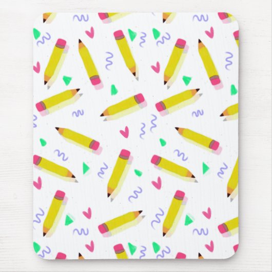 Tapis De Souris Enseignant d'art préscolaire bon fin d'année Ensei (Devant)