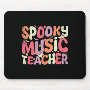 Tapis De Souris Enseignant de musique Halloween Enseignant Éffraya