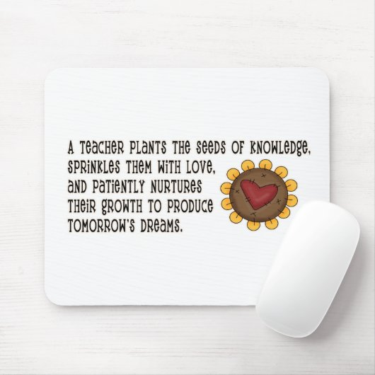 Tapis De Souris Enseignant des semences (Avec souris)