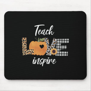 Tapis De Souris Enseignant l'amour inspirer automne citrouille