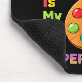Tapis De Souris Enseignant - L'art est mon superwer professeur d'a (Coin)