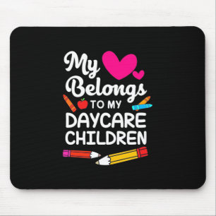 Tapis De Souris Enseignant Mon Coeur Appartient Aux Enfants