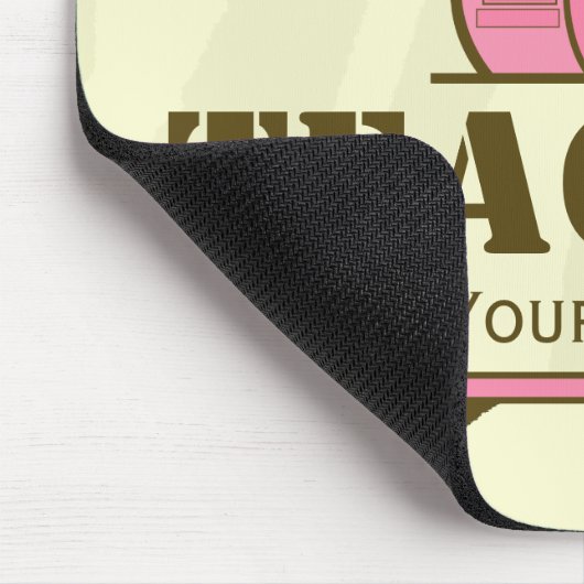 Tapis De Souris Enseignant Mousepad - Brown Zebra Print (Coin)