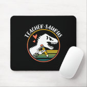 Tapis De Souris Enseignant-saurus Drôle Dinosaure Enseignant Desig (Avec souris)
