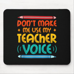 Tapis De Souris Enseignant Voix Enseignantlife École Primaire Ense