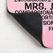 Tapis De Souris Enseignant Word Cloud Pink Ombre (Coin)