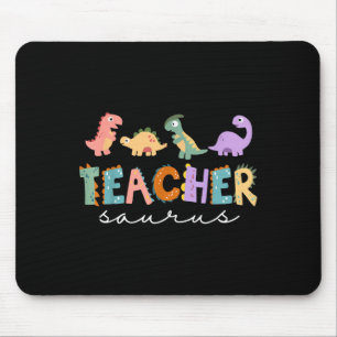 Tapis De Souris Enseignante Dinosaure Femme Enseignante Rex Funny 
