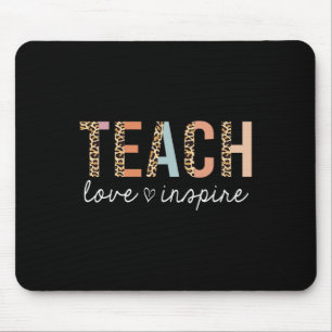 Tapis De Souris Enseigner Amour Inspirer Léopard Ck À l'École Mign