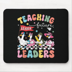Tapis De Souris Enseigner aux futurs leaders Oie Enseignante 1er J