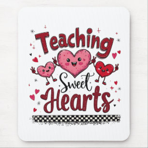 Tapis De Souris Enseigner les Coeurs Doux Funny Enseignant de Vale