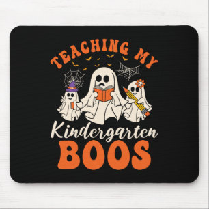 Tapis De Souris Enseigner Ma Maternelle Boos Retro Ghost Hallowee