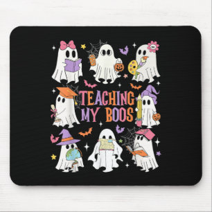 Tapis De Souris Enseigner Mes Boos Enseignant Cute Ghost Enseignan