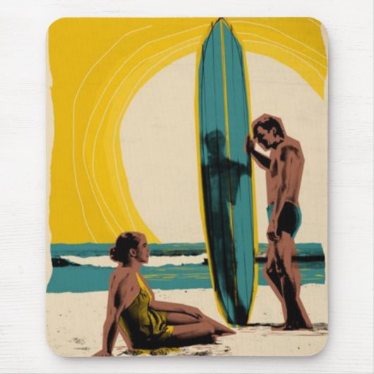 Tapis De Souris Ensemble à la Plage mousepad (Devant)