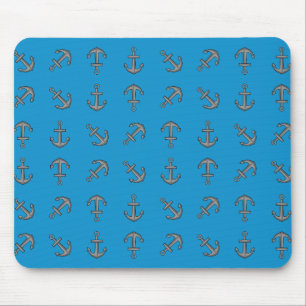 Tapis De Souris Ensemble d'Ancres pour bateaux à cartons