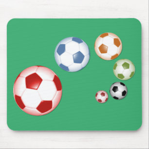 Tapis De Souris Ensemble de ballons de football