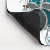 Tapis De Souris Ensemble de tambour et illustration de tribal (Coin)