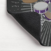 Tapis De Souris Ensemble de tambours de jazz - Tambons de violet p (Coin)