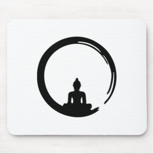 Tapis De Souris Enso, Zen, Cercle, Bouddha Méditation Japon Callig