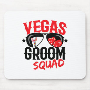 Tapis De Souris Enterrement de vie de garçon à Vegas - Marié à Veg
