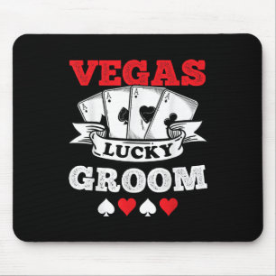 Tapis De Souris Enterrement de vie de garçon à Vegas Marié à Vegas
