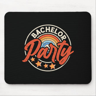 Tapis De Souris Enterrement de vie de garçon de mariage drôle de m
