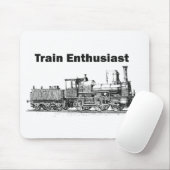 Tapis De Souris Enthousiaste de train (Avec souris)