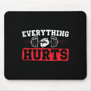 Tapis De Souris Entraînement amusant dire Bodybuilding amoureux Bo