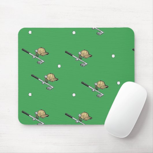 Tapis De Souris Entraînement de golf en vert (Avec souris)