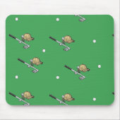 Tapis De Souris Entraînement de golf en vert (Devant)