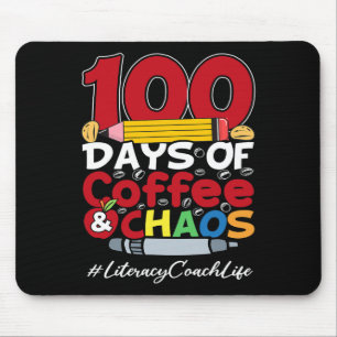 Tapis De Souris Entraîneur d'alphabétisation Happy Women 100 Jours