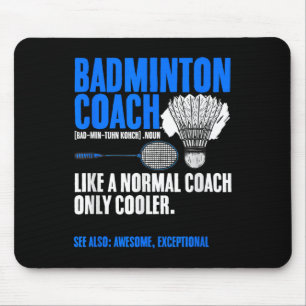 Tapis De Souris Entraîneur de Badminton Raquette Navette Hobby Bad