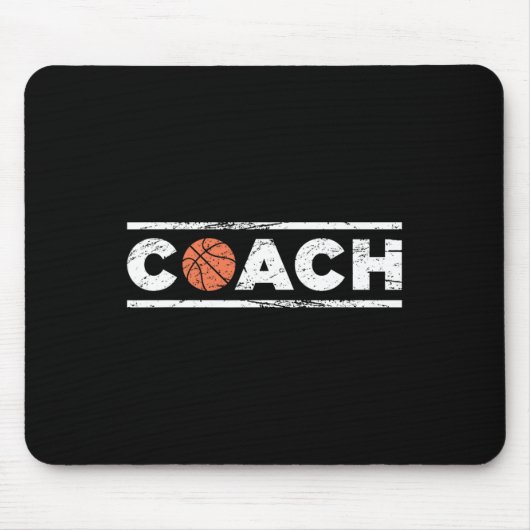 Tapis De Souris Entraîneur de basket-ball en détresse (Devant)