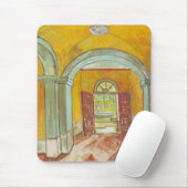 Tapis De Souris Entrée Van Gogh Hall de l'hôpital Saint-Paul (Avec souris)