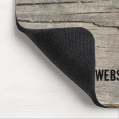 Tapis De Souris Entreprise customisée Rustique Bois Texture (Coin)