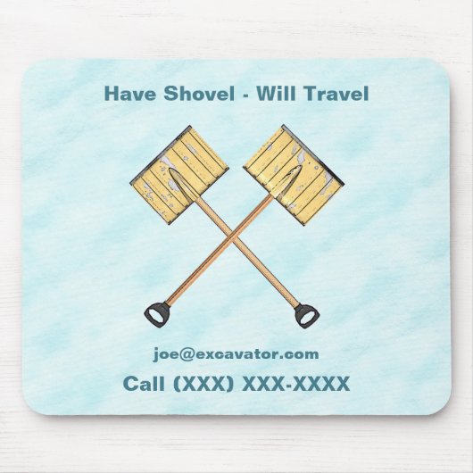 Tapis De Souris Entreprise de tournage de neige (Devant)