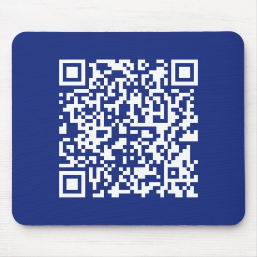 Tapis De Souris Entrer l'URL Généré instantanément Code QR | bleu  (Devant)