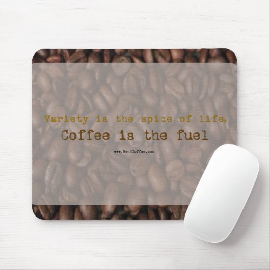 Tapis De Souris Envoyer le slogan Café - mousepad (Avec souris)